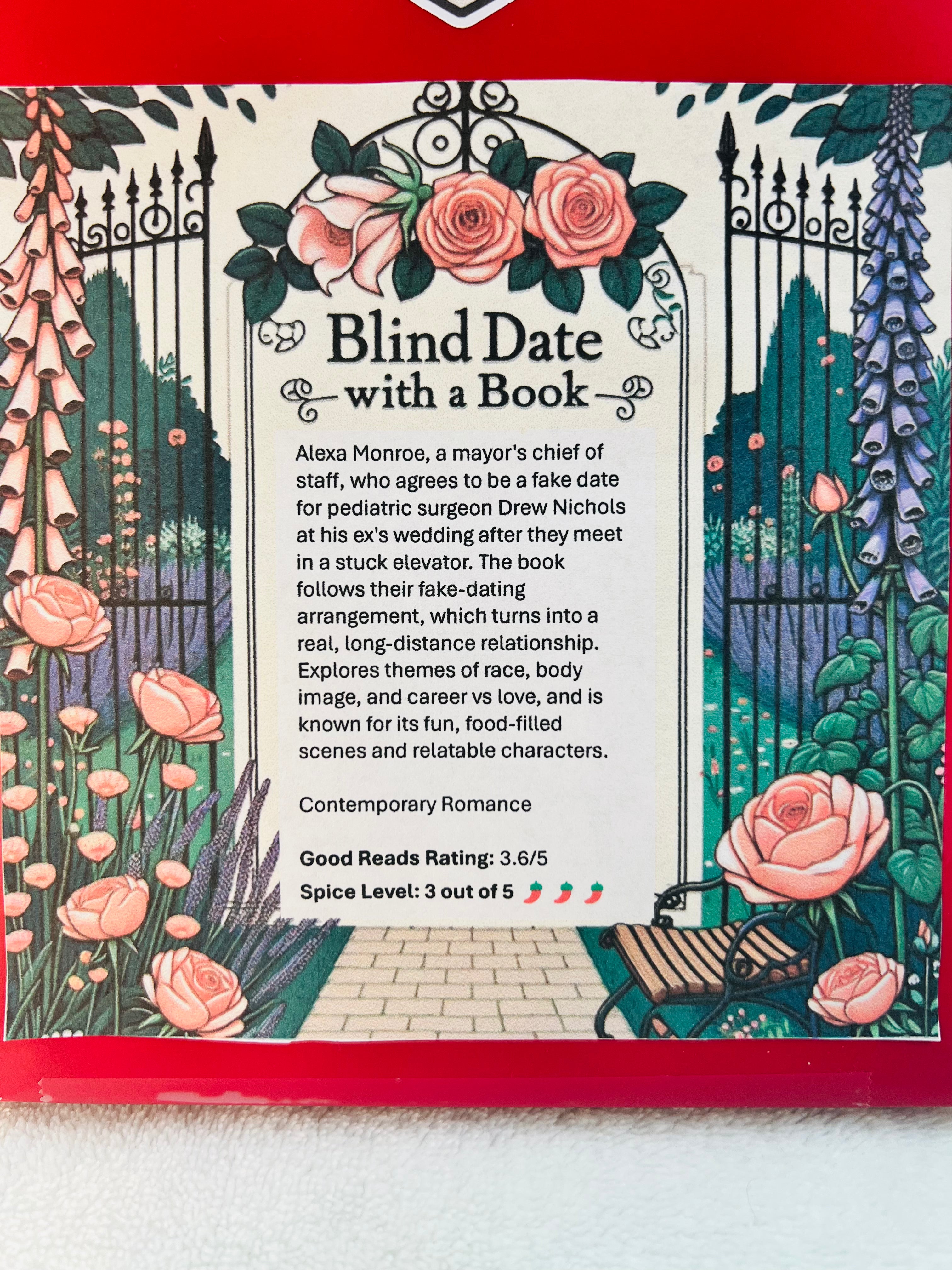 Contemporary Romance - New/Like New Blind Date with a Book 72