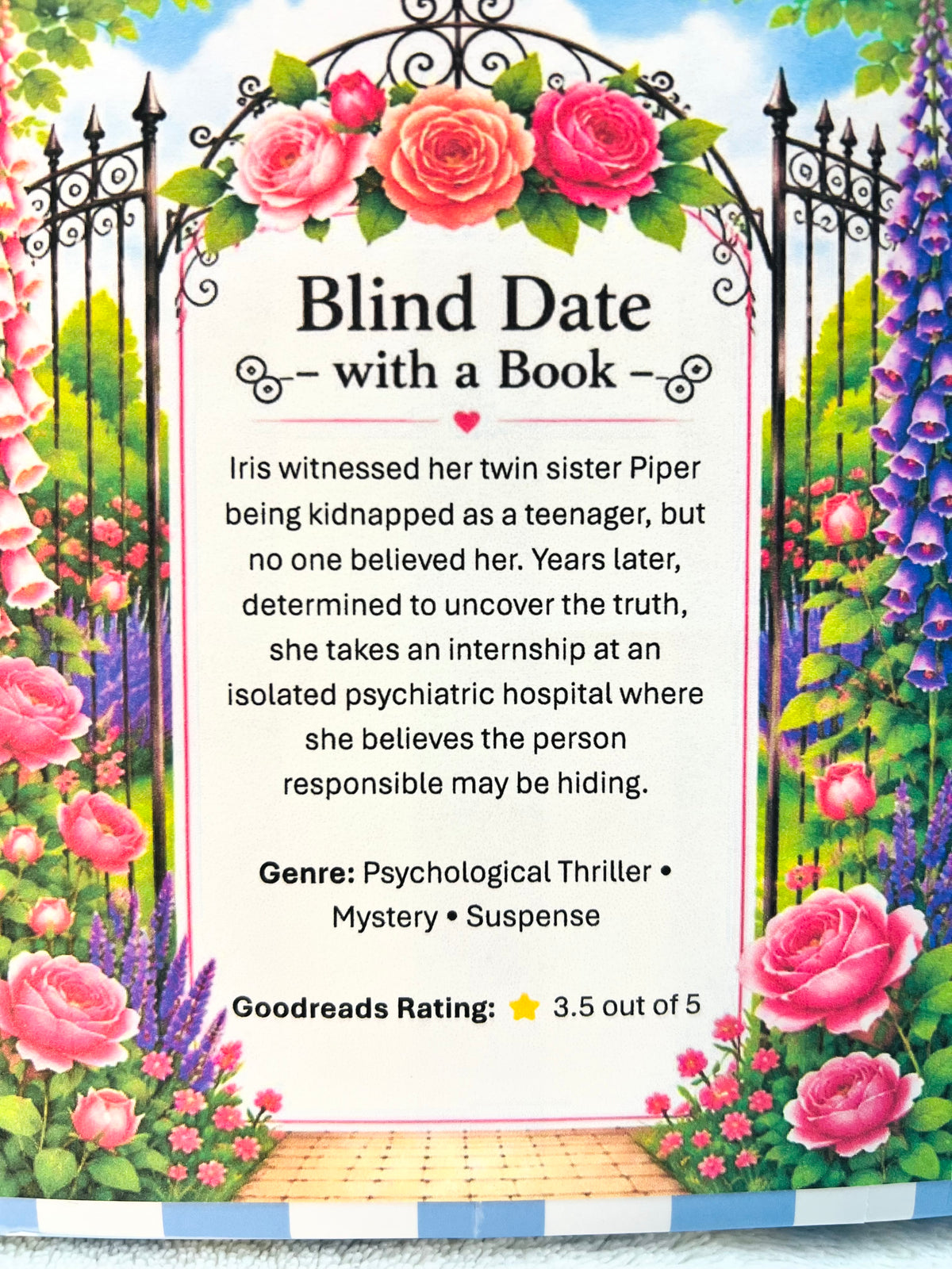 Psychological Thriller - New/Like New Blind Date with a Book 59