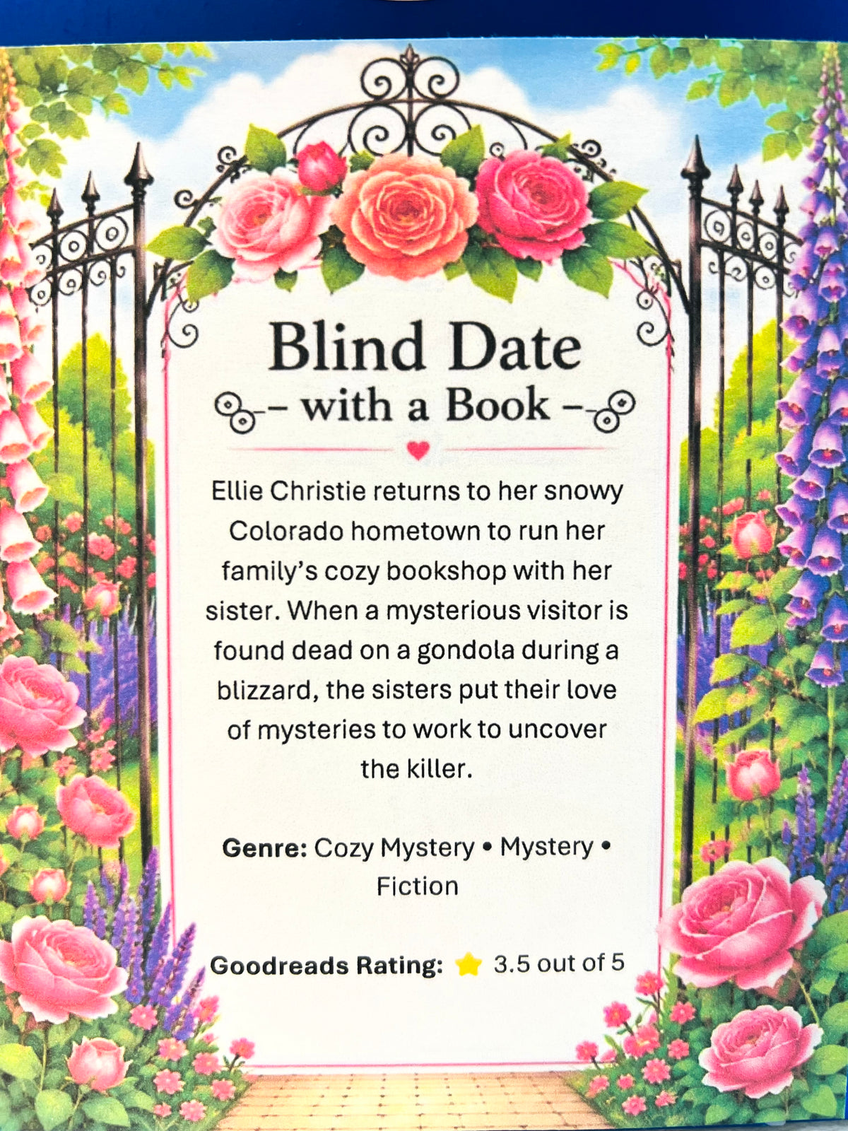 Cozy Mystery - New/Like New Blind Date with a Book 109