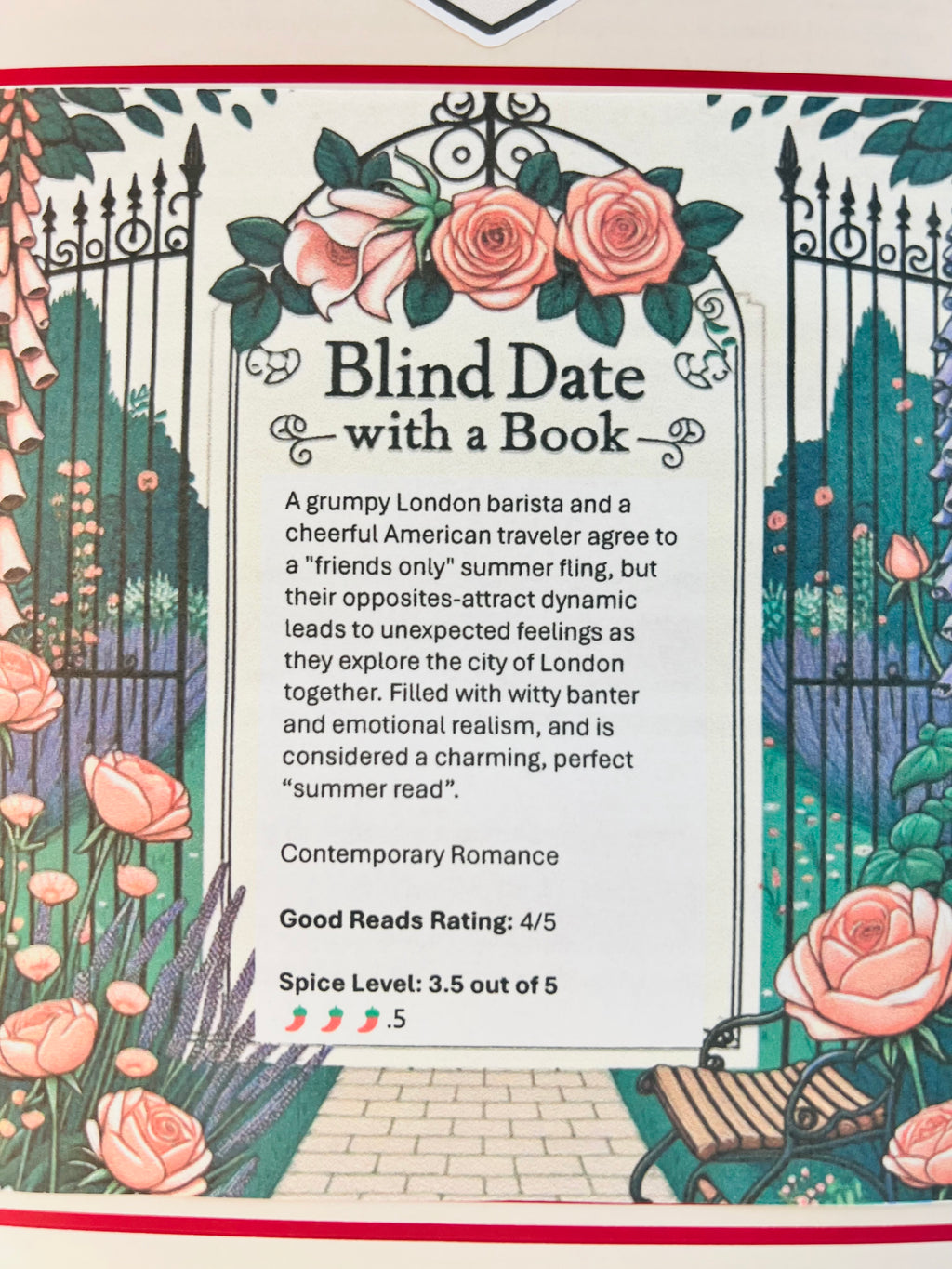 Contemporary Romance - New/Like New Blind Date with a Book 70