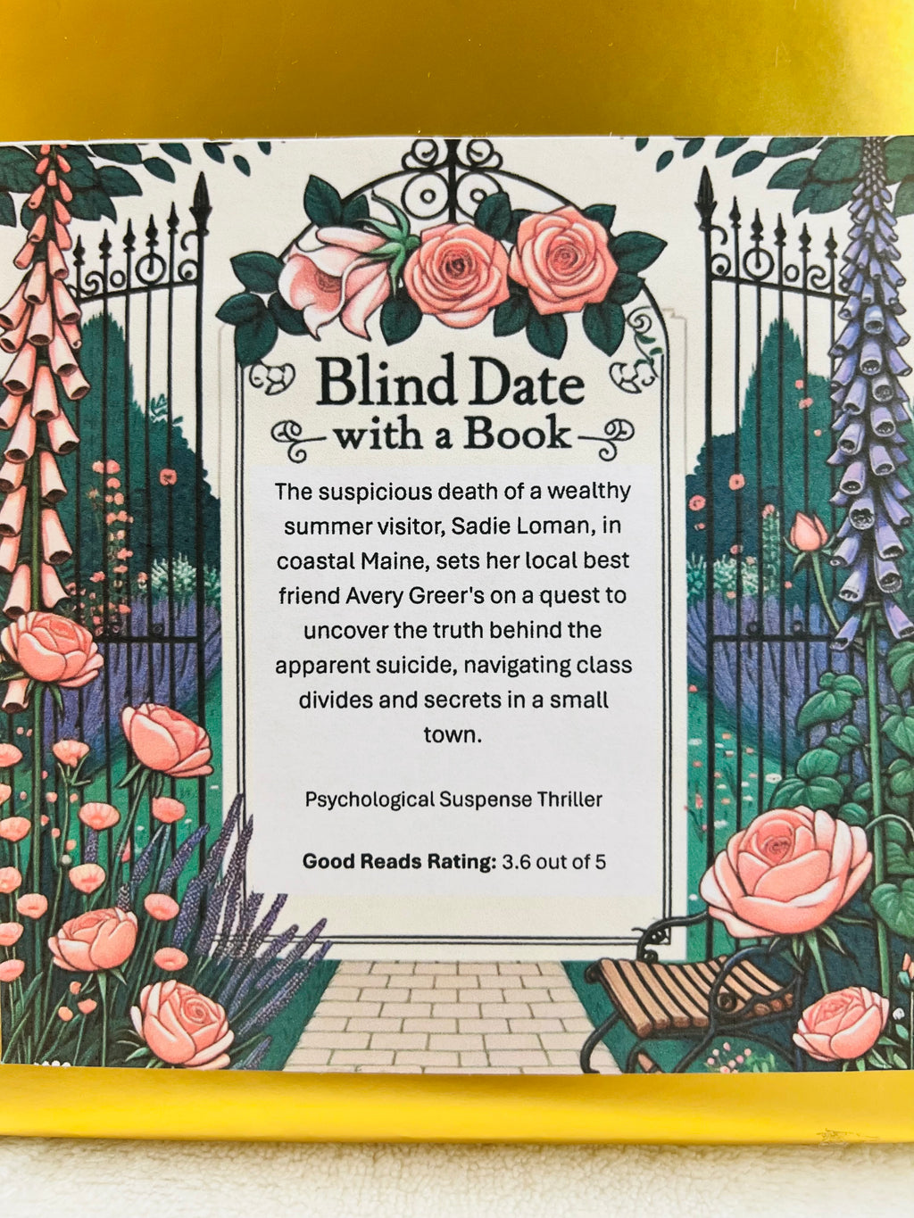 Psychological Suspense Thriller - New/Like New Blind Date with a Book 197