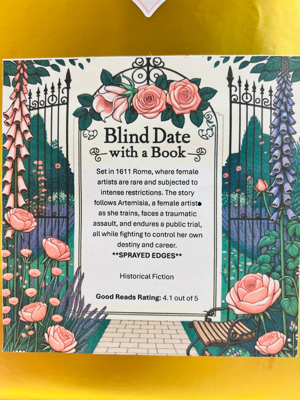 Historical Fiction - Deluxe Sprayed Edge Blind Date with a Book 158