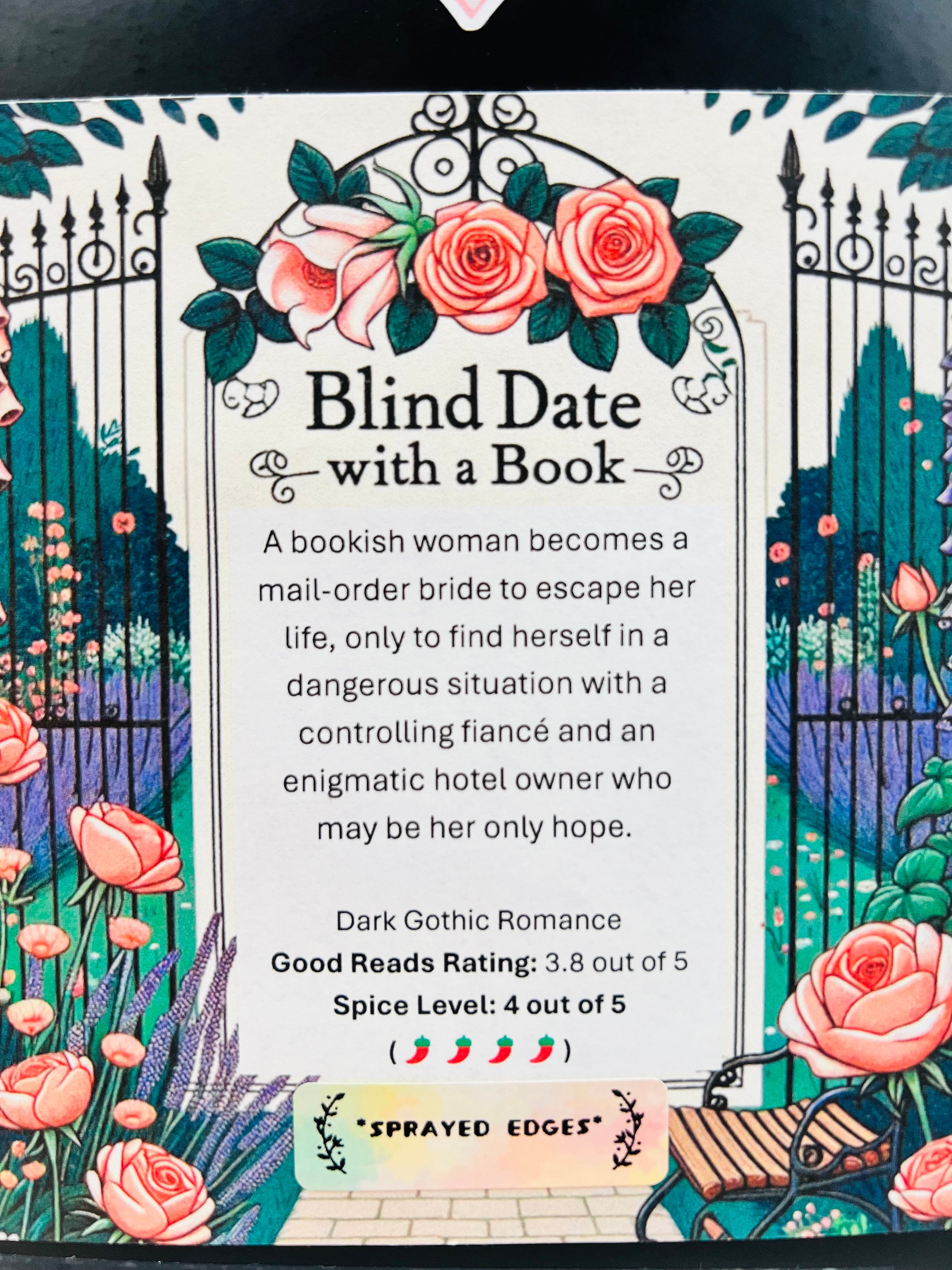 Dark Gothic Romance - Sprayed Edge Blind Date with a Book 256