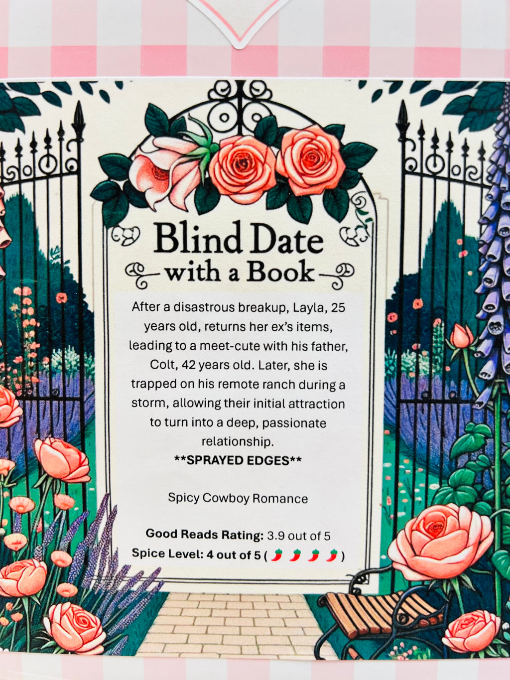 Spicy Cowboy Romance - Sprayed Edge Blind Date with a Book 254