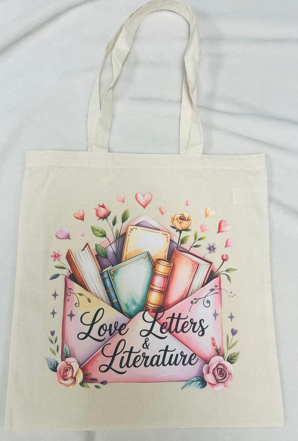 Bookish Canvas Tote Bag – Love Letters & Literature