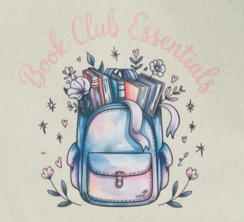 Bookish Canvas Tote Bag – Book Club Essentials