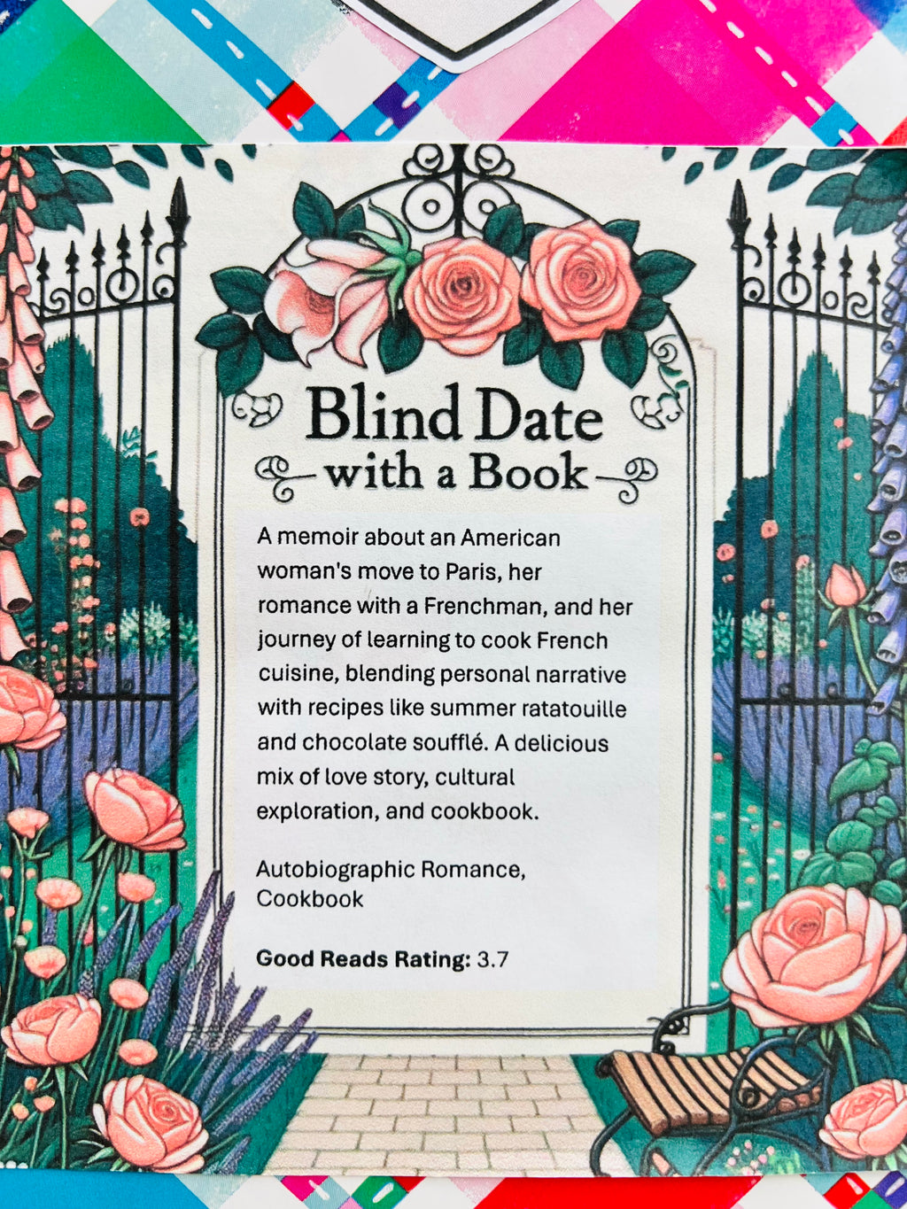 Autobiographic Romance, Cookbook - Gently Loved Blind Date with a Book 60