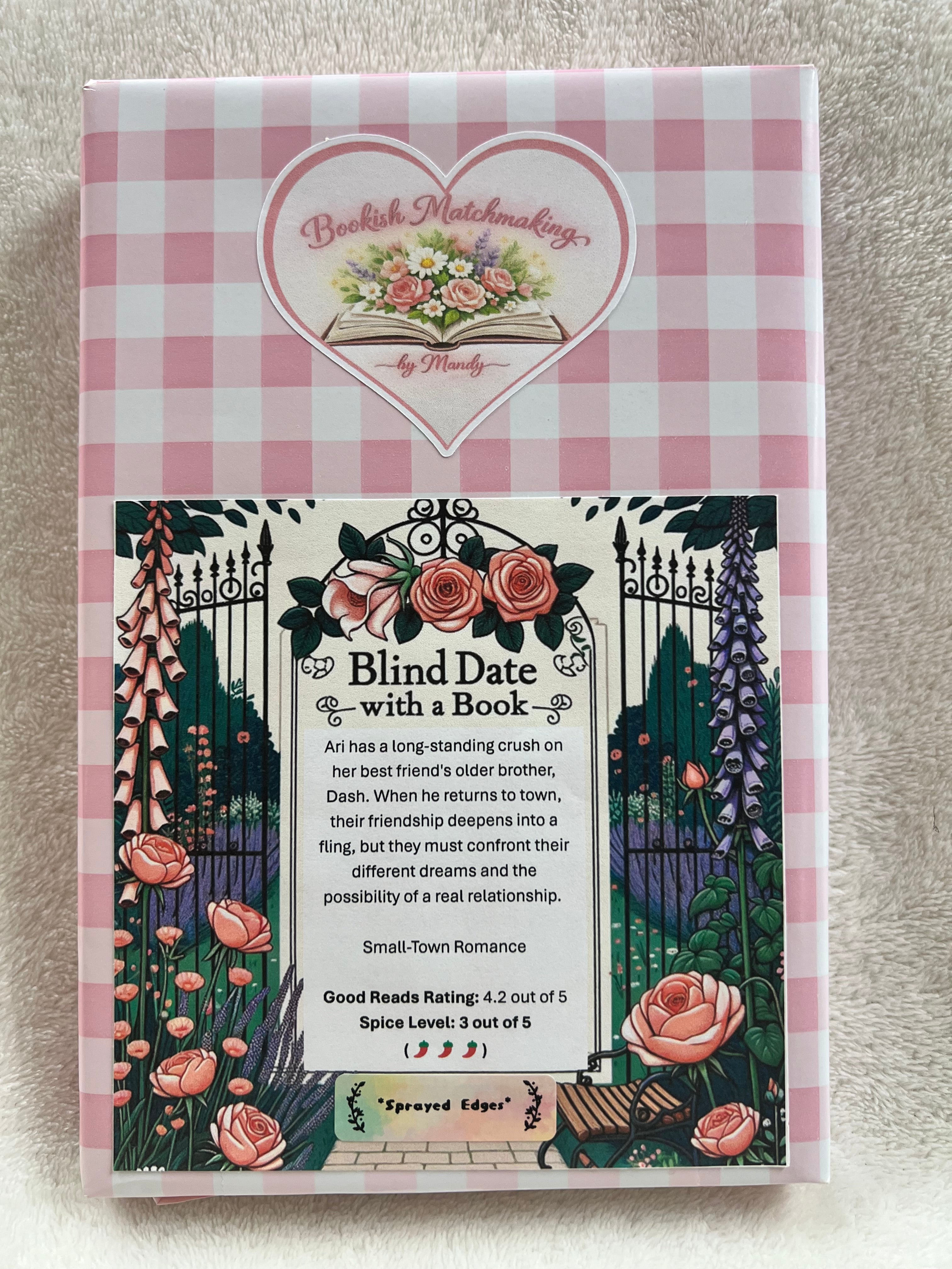 Small-Town Romance - Sprayed Edges Blind Date with a Book 300