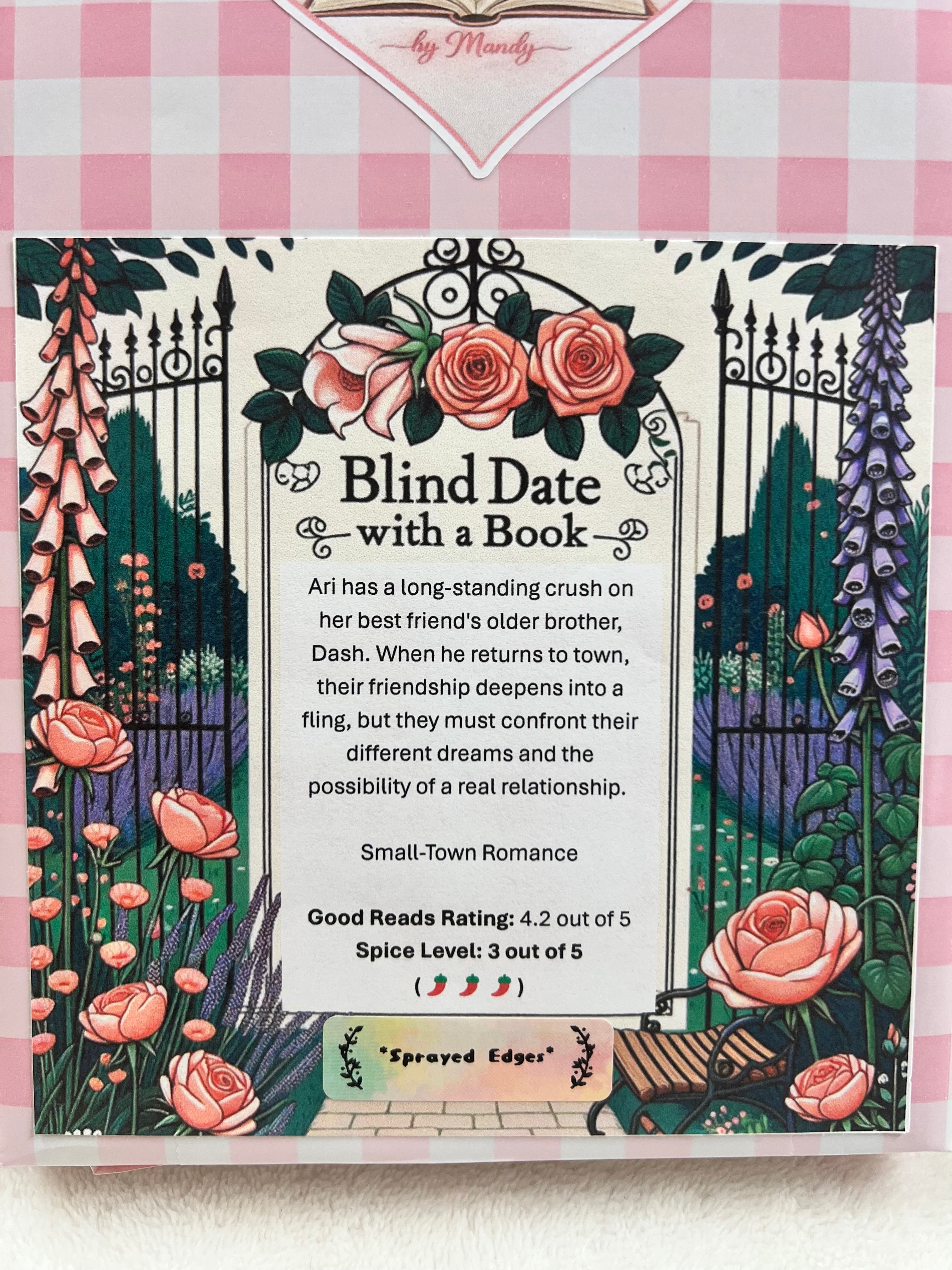 Small-Town Romance - Sprayed Edges Blind Date with a Book 300