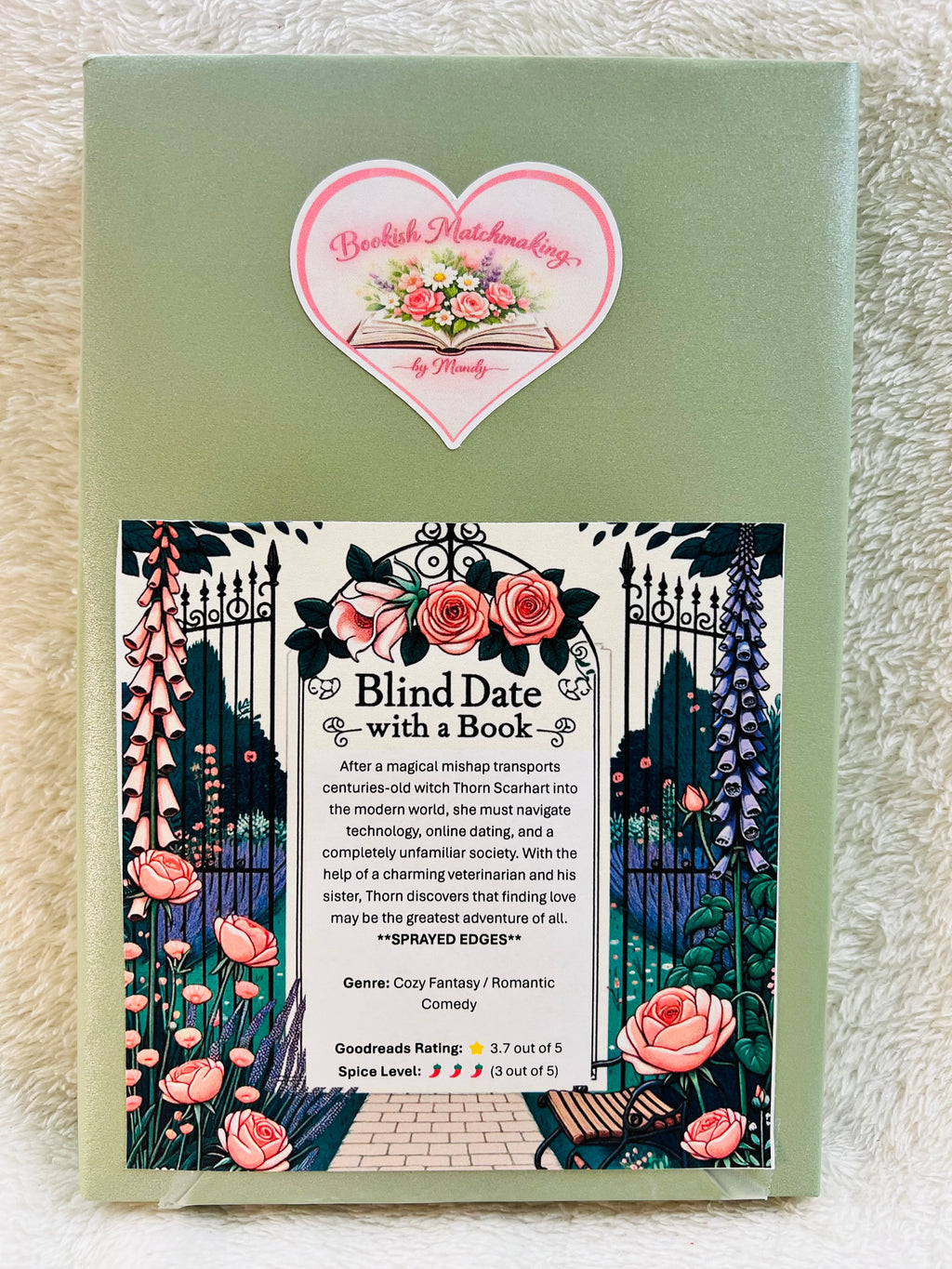 Cozy Fantasy / Romantic Comedy - Sprayed Edges Blind Date with a Book 350