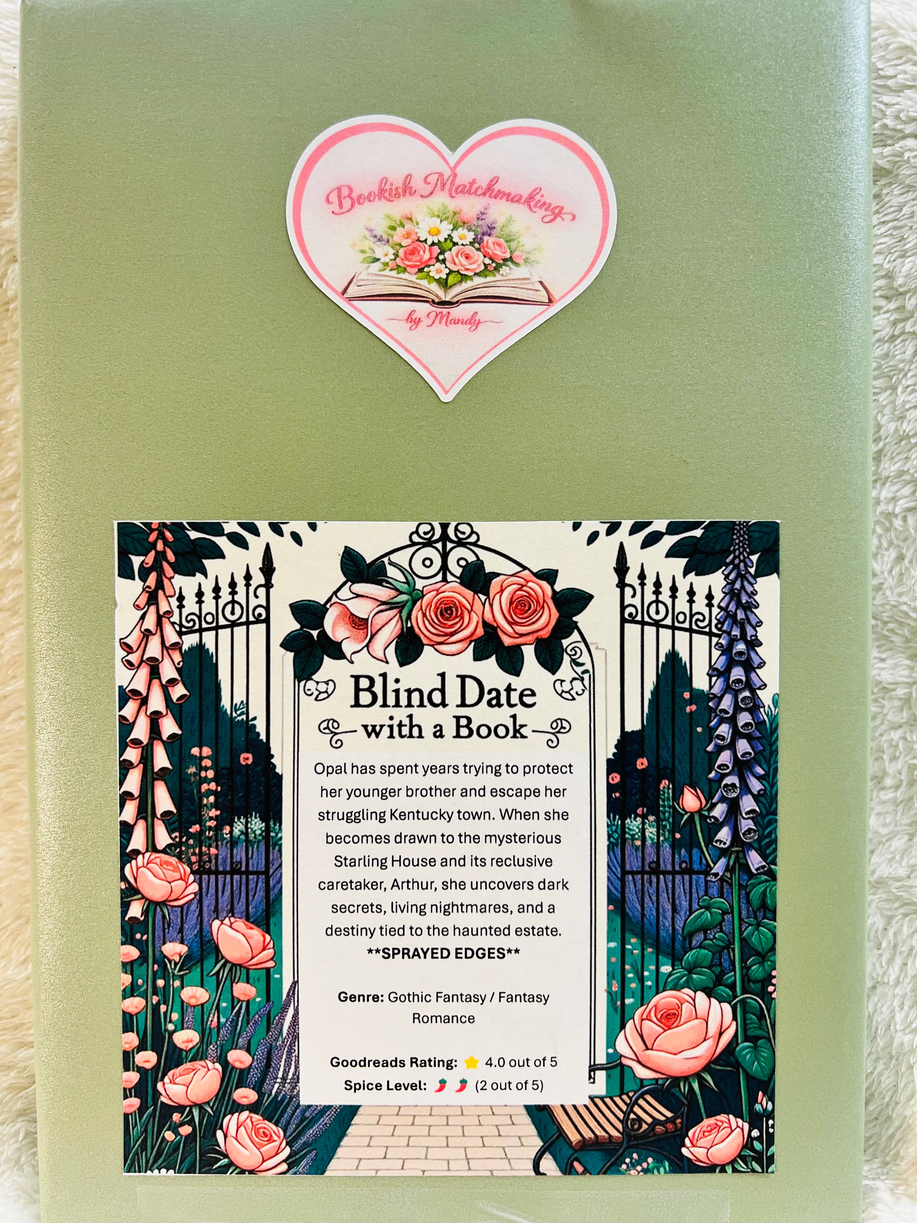 Gothic Fantasy / Fantasy Romance - Sprayed Edges Blind Date with a Book 347