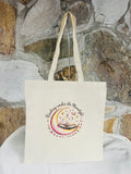 Bookish Canvas Tote Bag – Reading Under The Moonlight