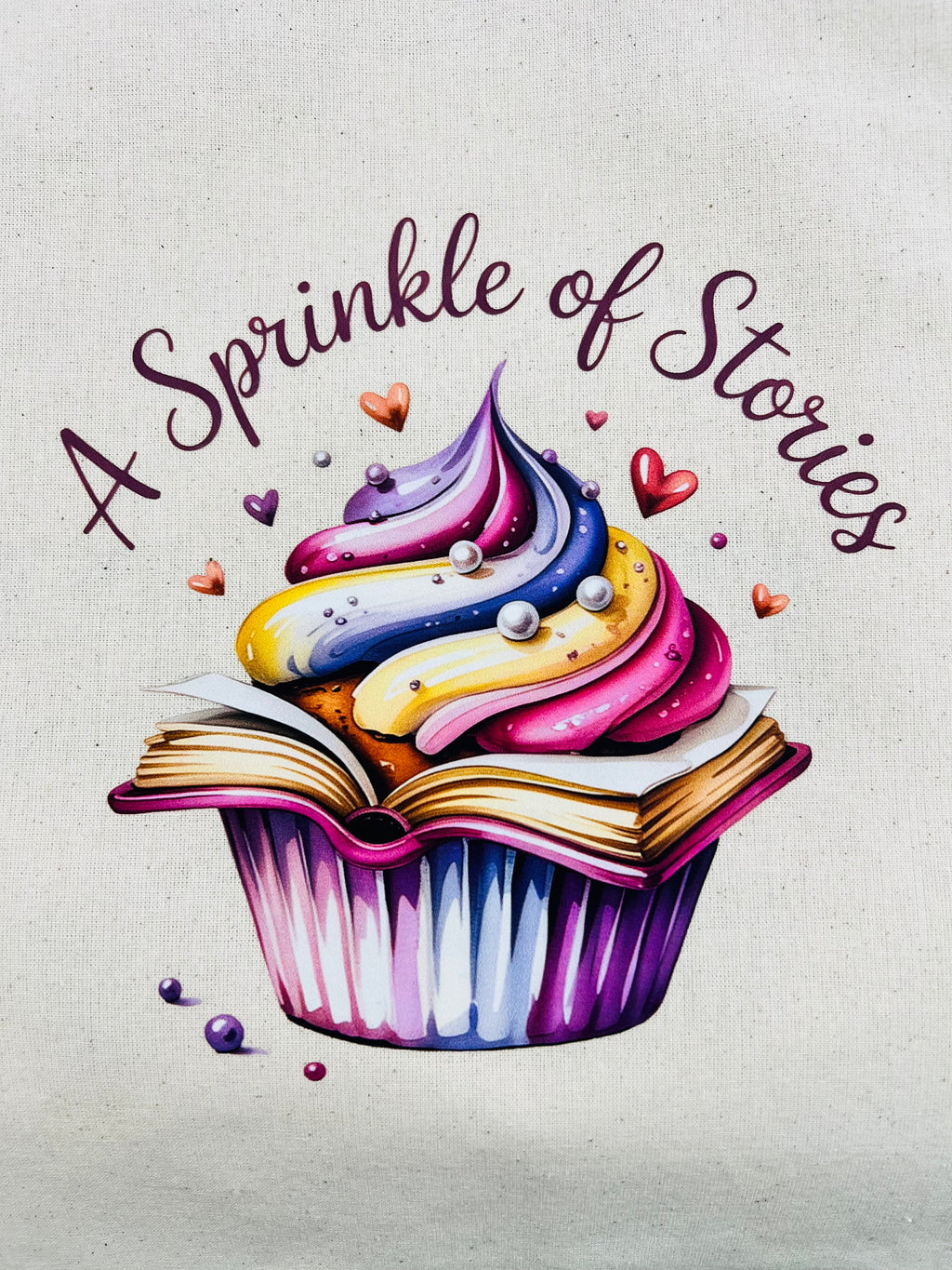 Bookish Canvas Tote Bag – A Sprinkle of Stories