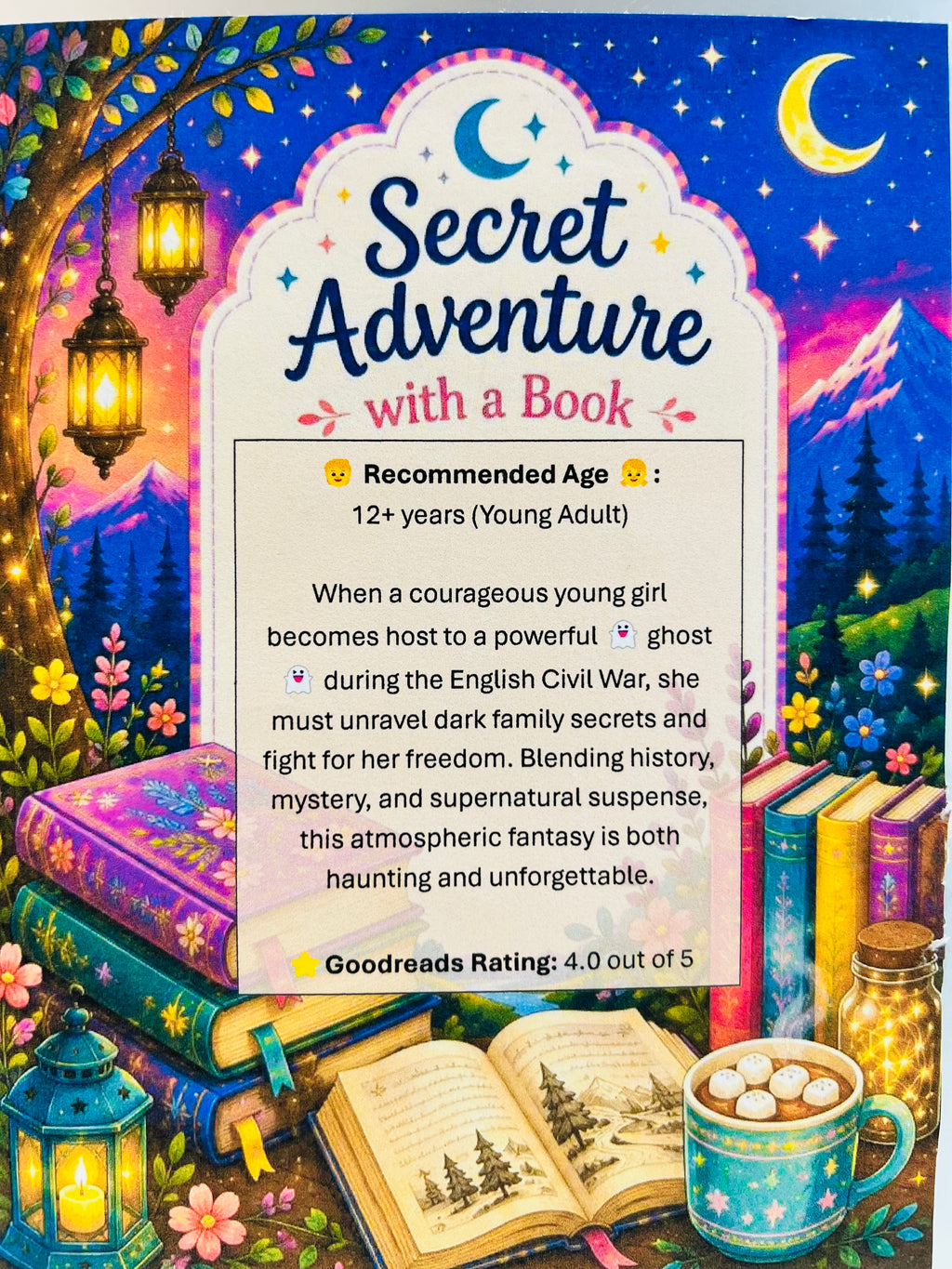 New Secret Adventure with a Book - (Young Adult) 12+ years old & up 393