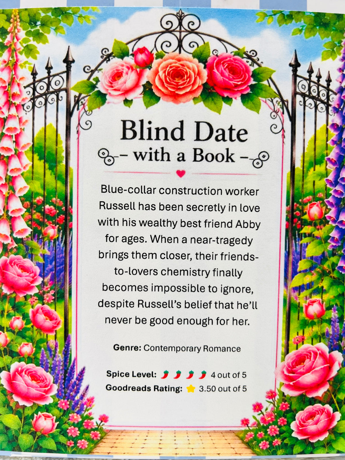 Contemporary Romance - New/Like New Blind Date with a Book 409