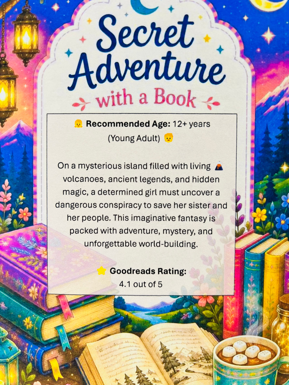 New Secret Adventure with a Book - (Young Adult) 12+ years old & up 392