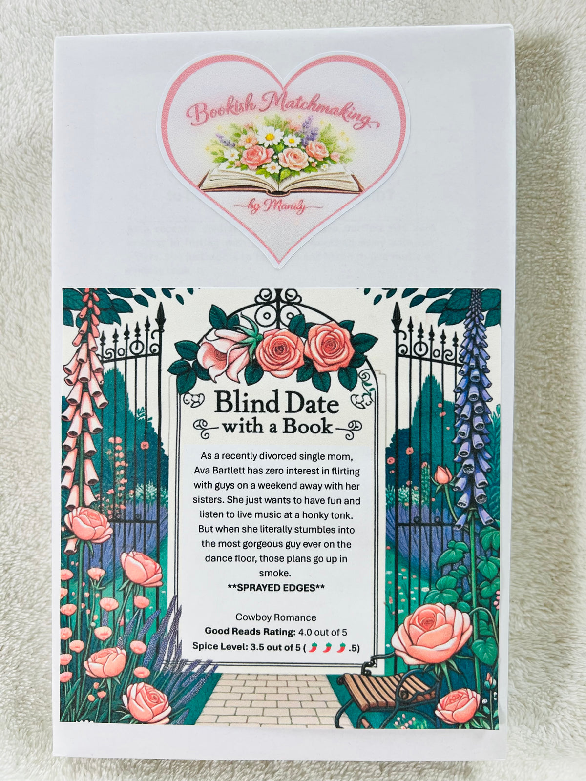 Cowboy Romance - Sprayed Edges Blind Date with a Book 159